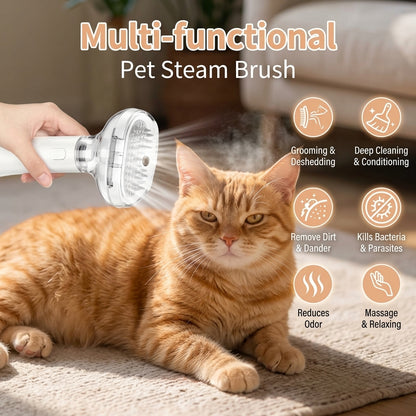 **3-in-1 Pet Steam & Grooming Brush **